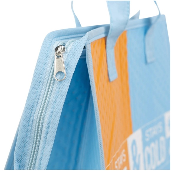 WALMART REUSABLE INSULATED HOT & COLD GROCERY BAG w/ZIPPER New - Picture 4 of 10